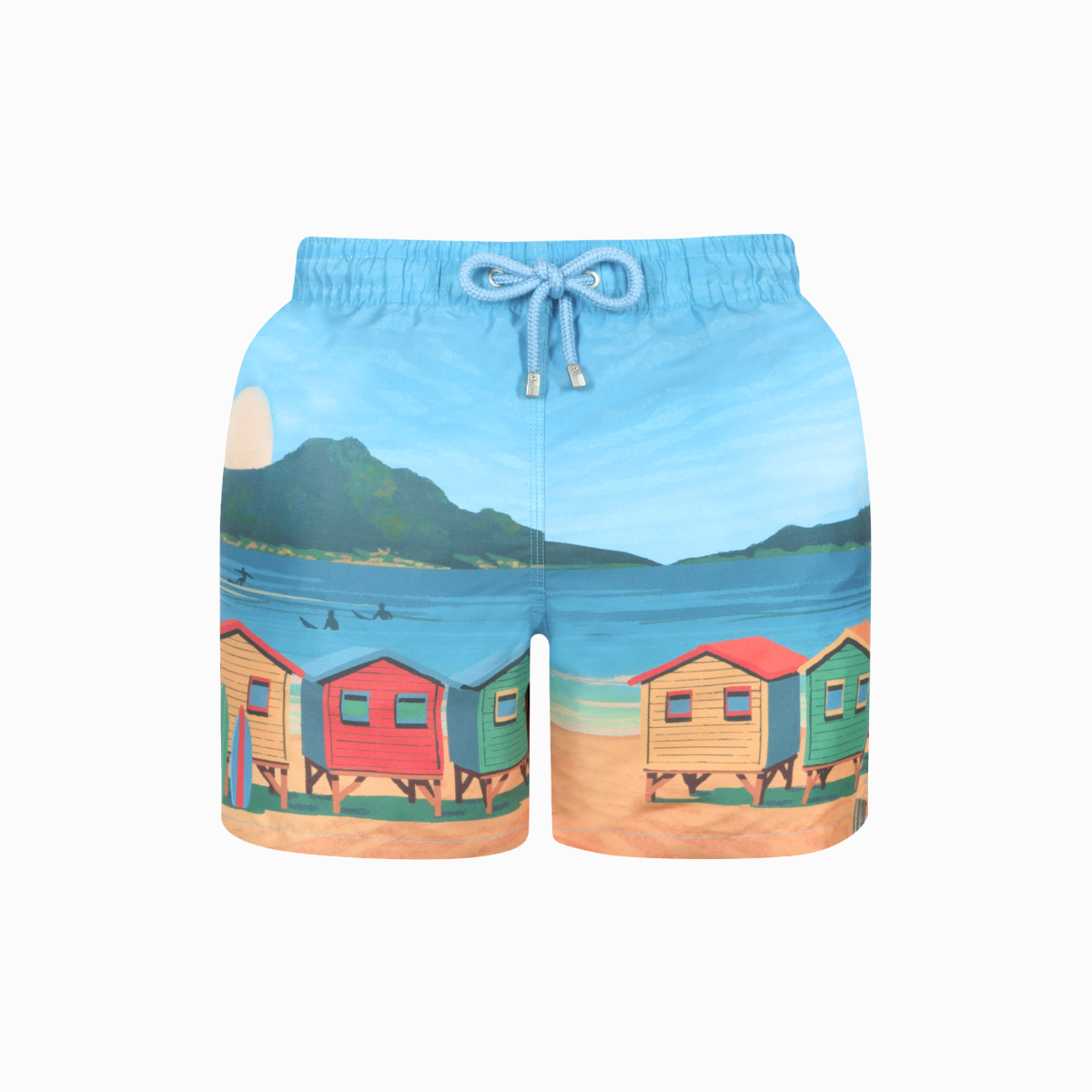 Mid Length Swim Short | Muizies Blue