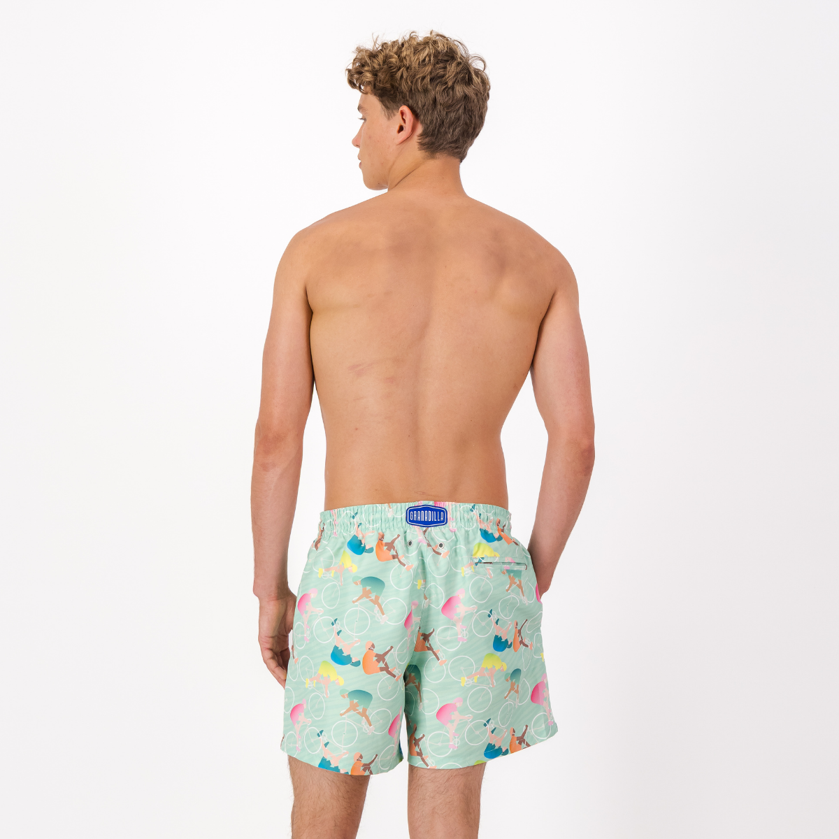 MID-LENGTH SWIM SHORTS | CYCLISTS / MINT