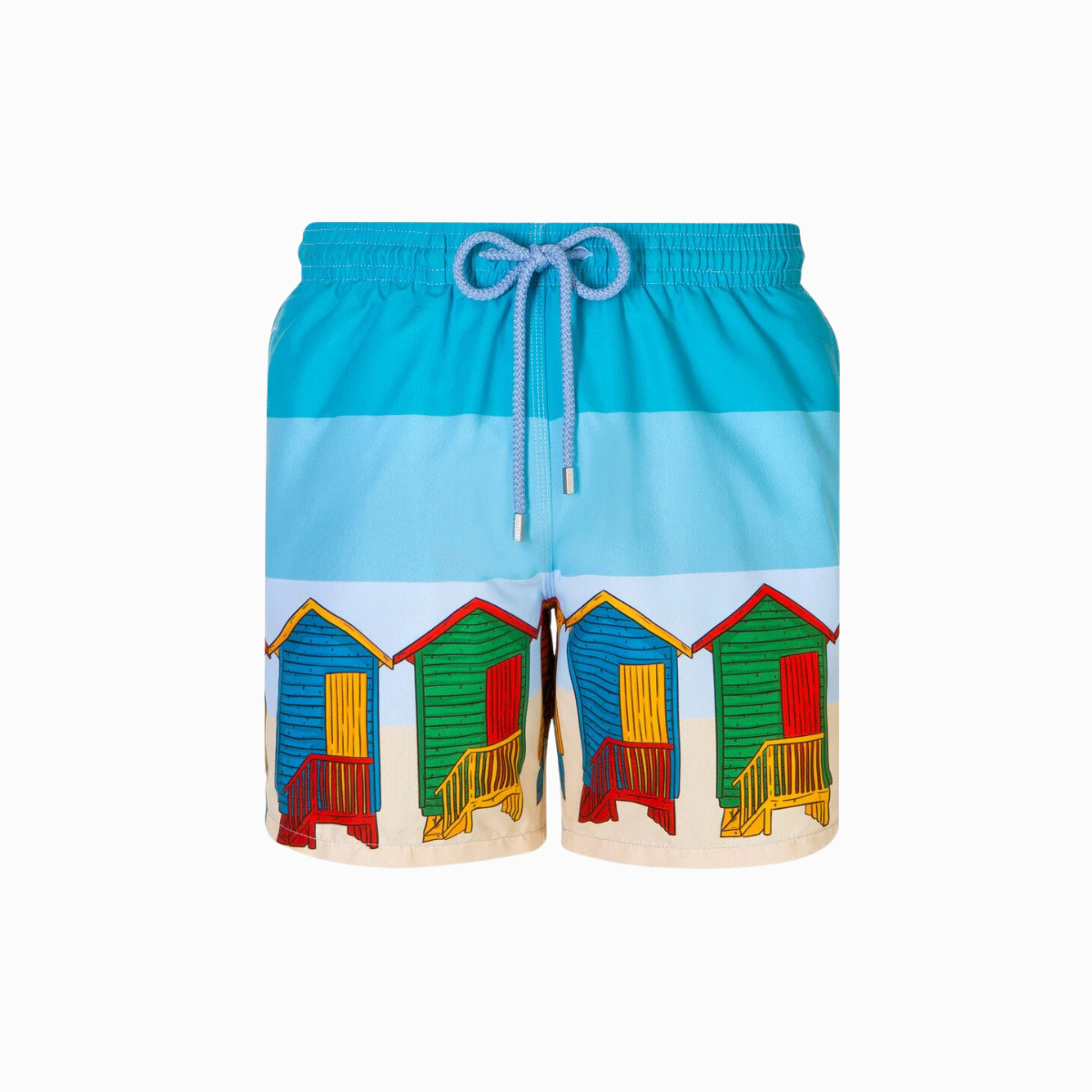 Mid Length Swim Short | Muizenburg Huts Blue
