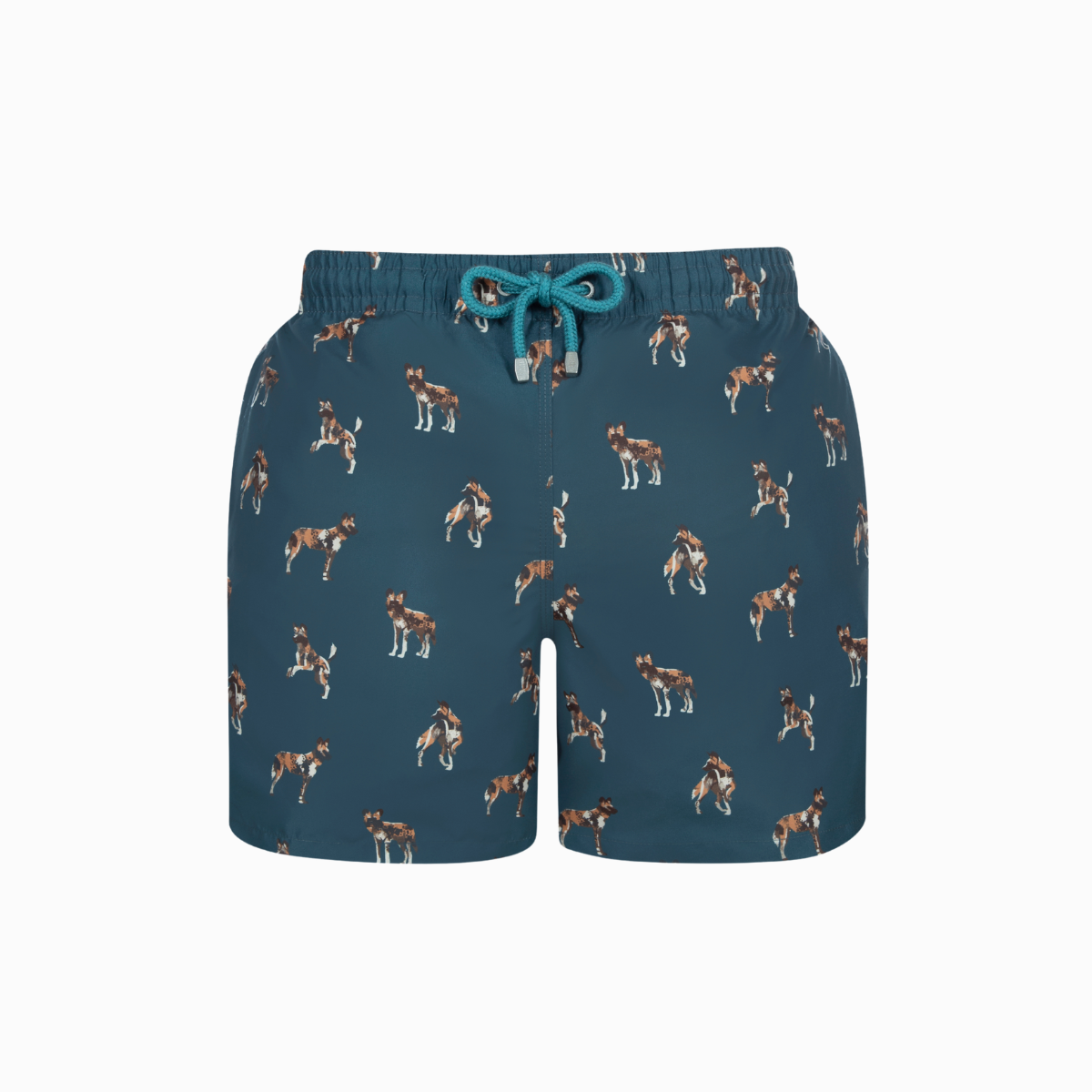 Mid Length Swim Short | Wild Dogs Teal