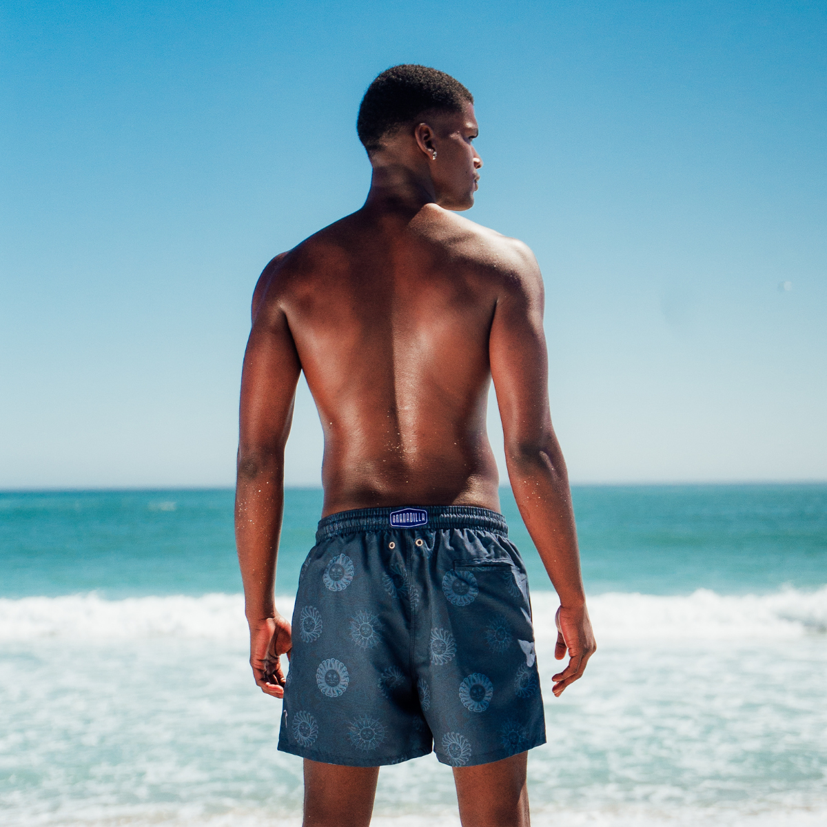 Mid Length Swim Short | Helios Sun Navy