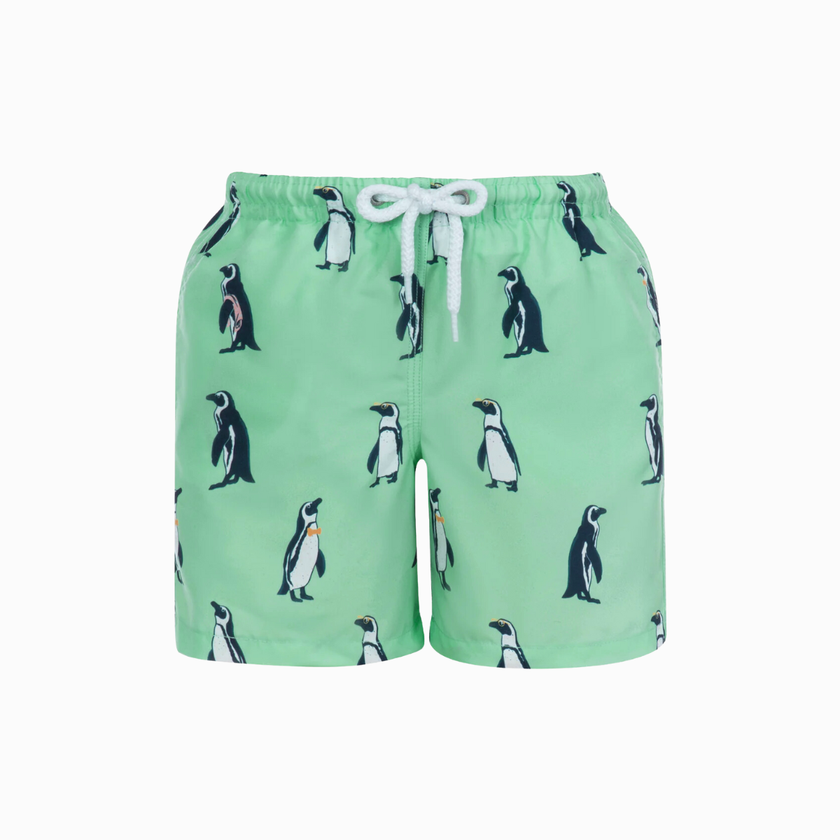 Kids Swim Shorts | Penguins Mint