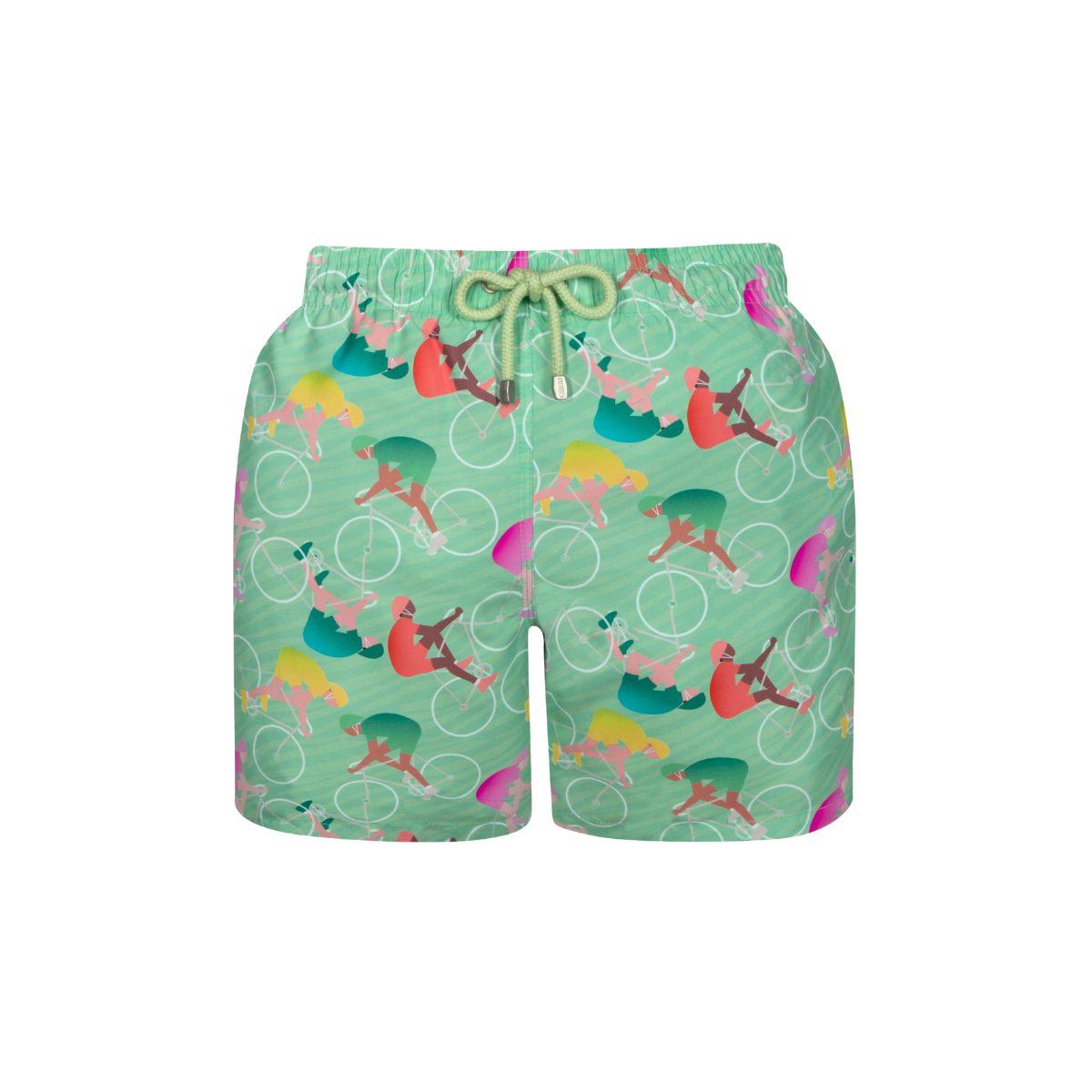 MID-LENGTH SWIM SHORTS | CYCLISTS / MINT