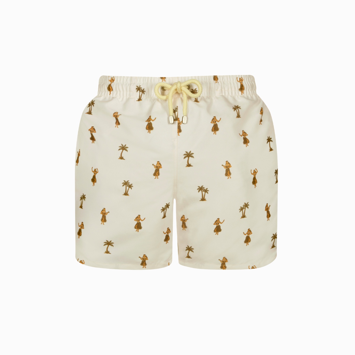 MID-LENGTH SWIM SHORTS | HULA / CREAM