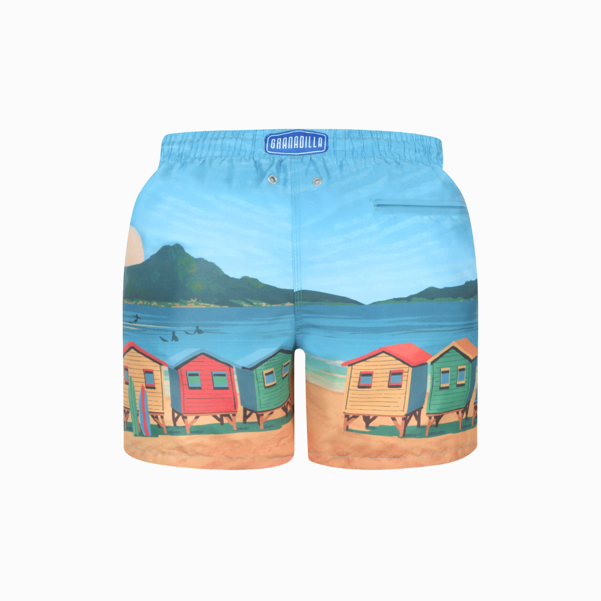 Mid Length Swim Short | Muizies Blue