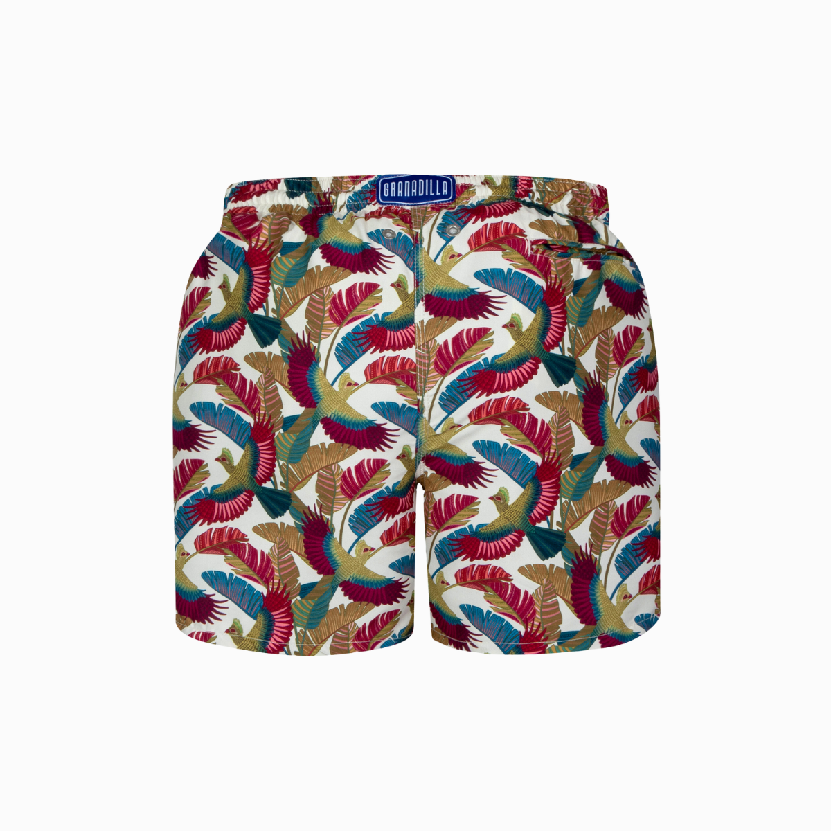 MID-LENGTH SWIM SHORTS | LOERI / CREAM