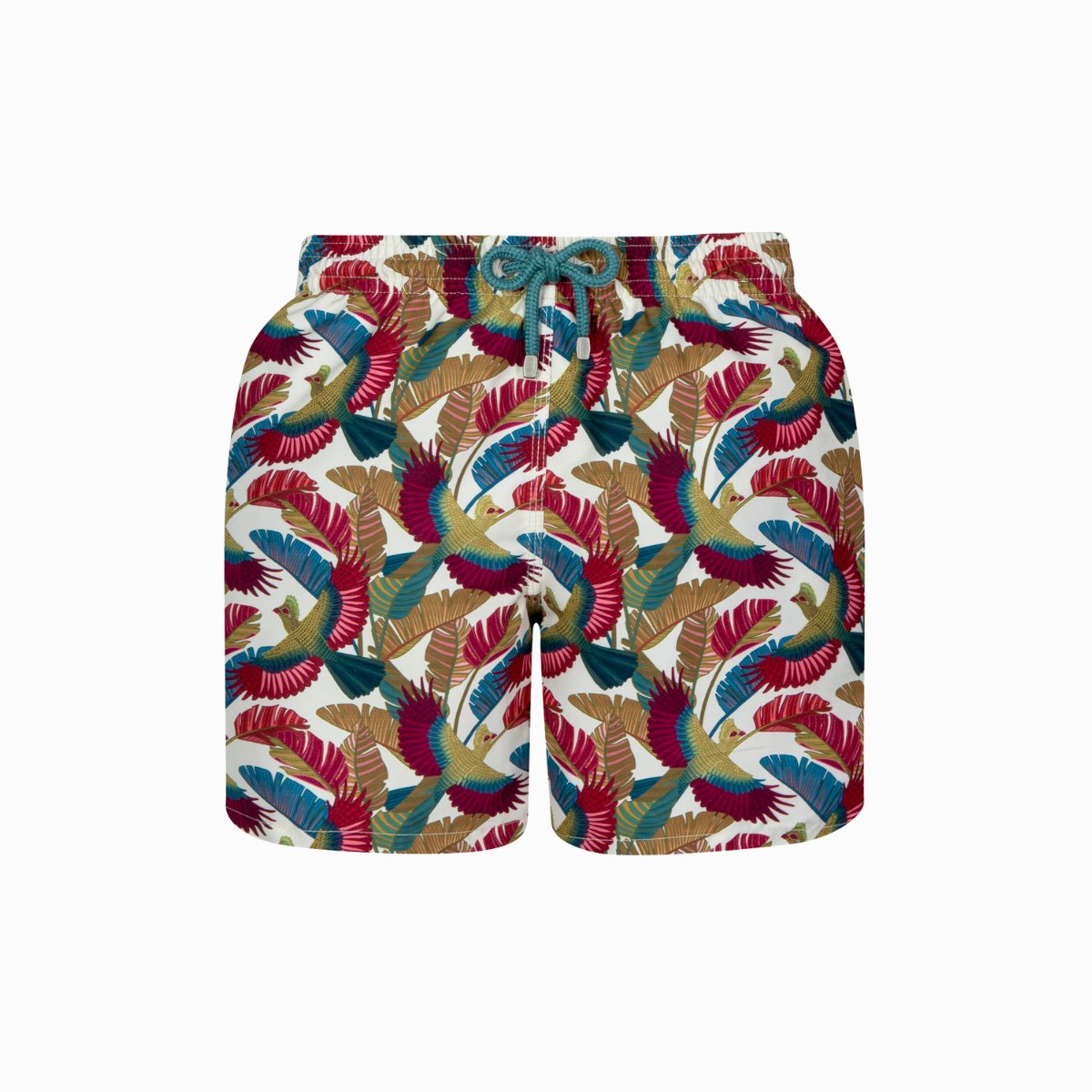MID-LENGTH SWIM SHORTS | LOERI / CREAM