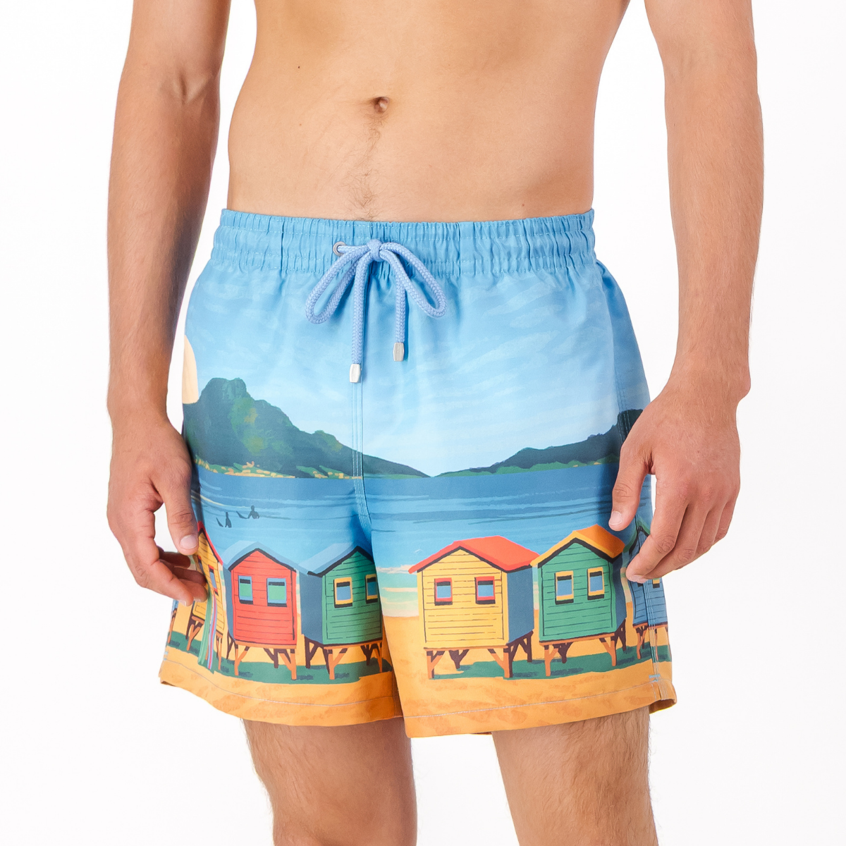 Mid Length Swim Short | Muizies Blue