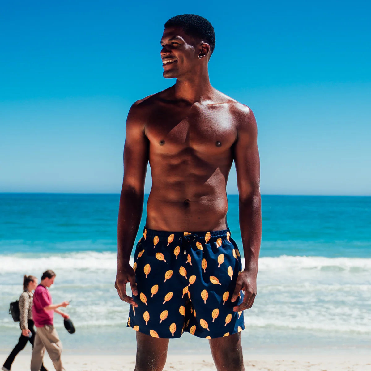 Mid Length Swim Short | Lollies Navy