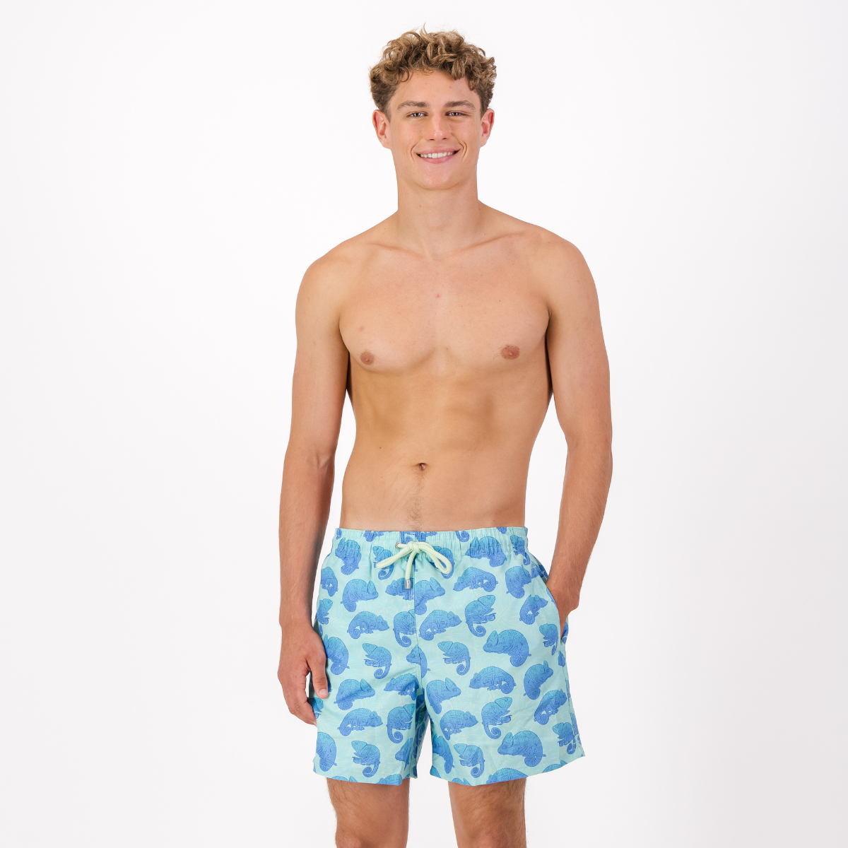 Mid Length Swim Short | Chameleon Mint