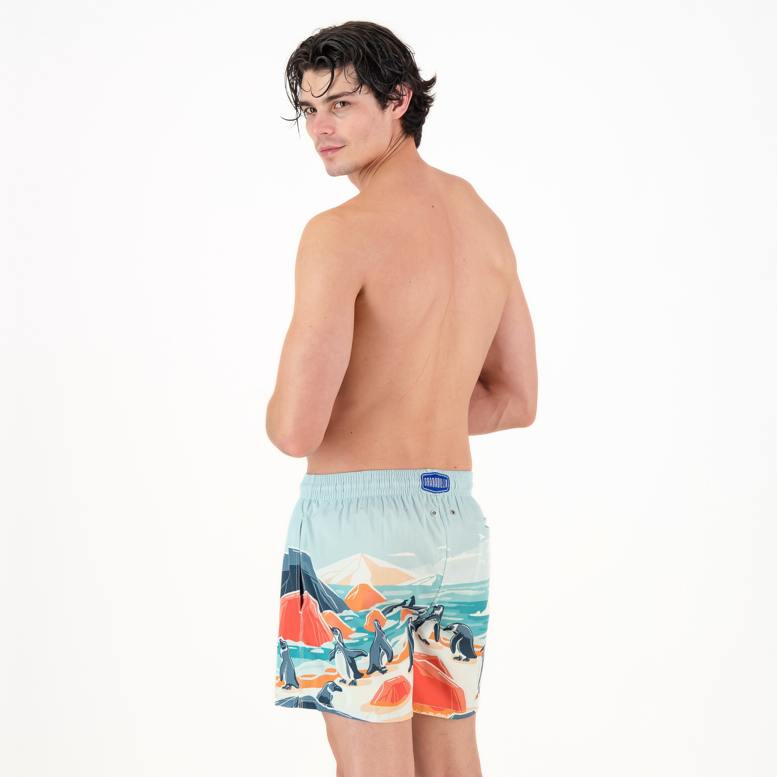 MID-LENGTH SWIM SHORTS | BOULDERS BEACH / BLUE