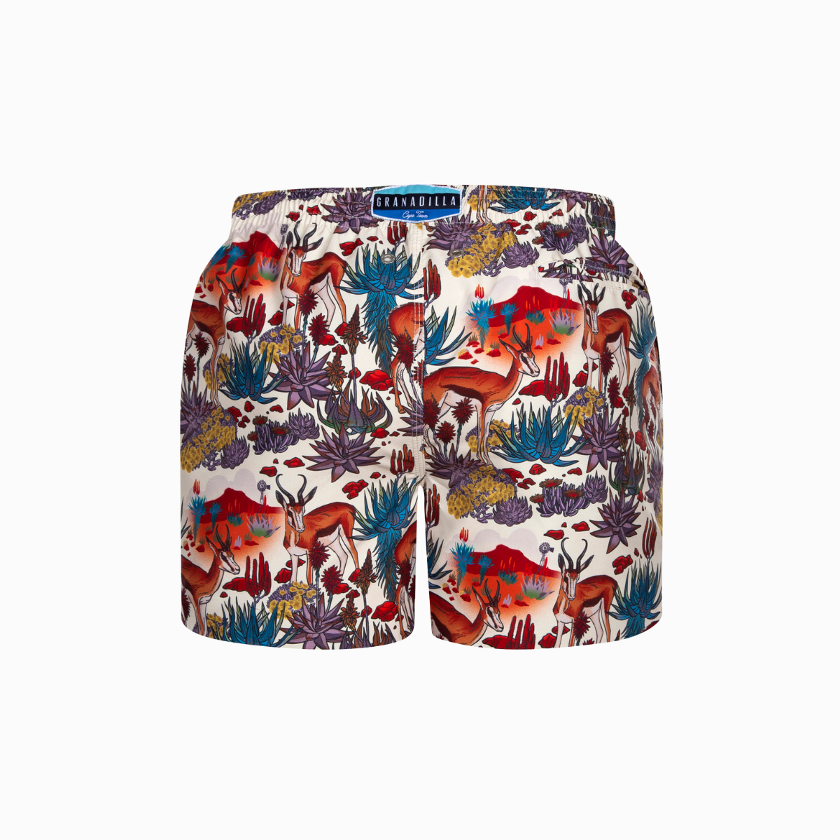 MID-LENGTH SWIM SHORTS | KAROO / CREAM