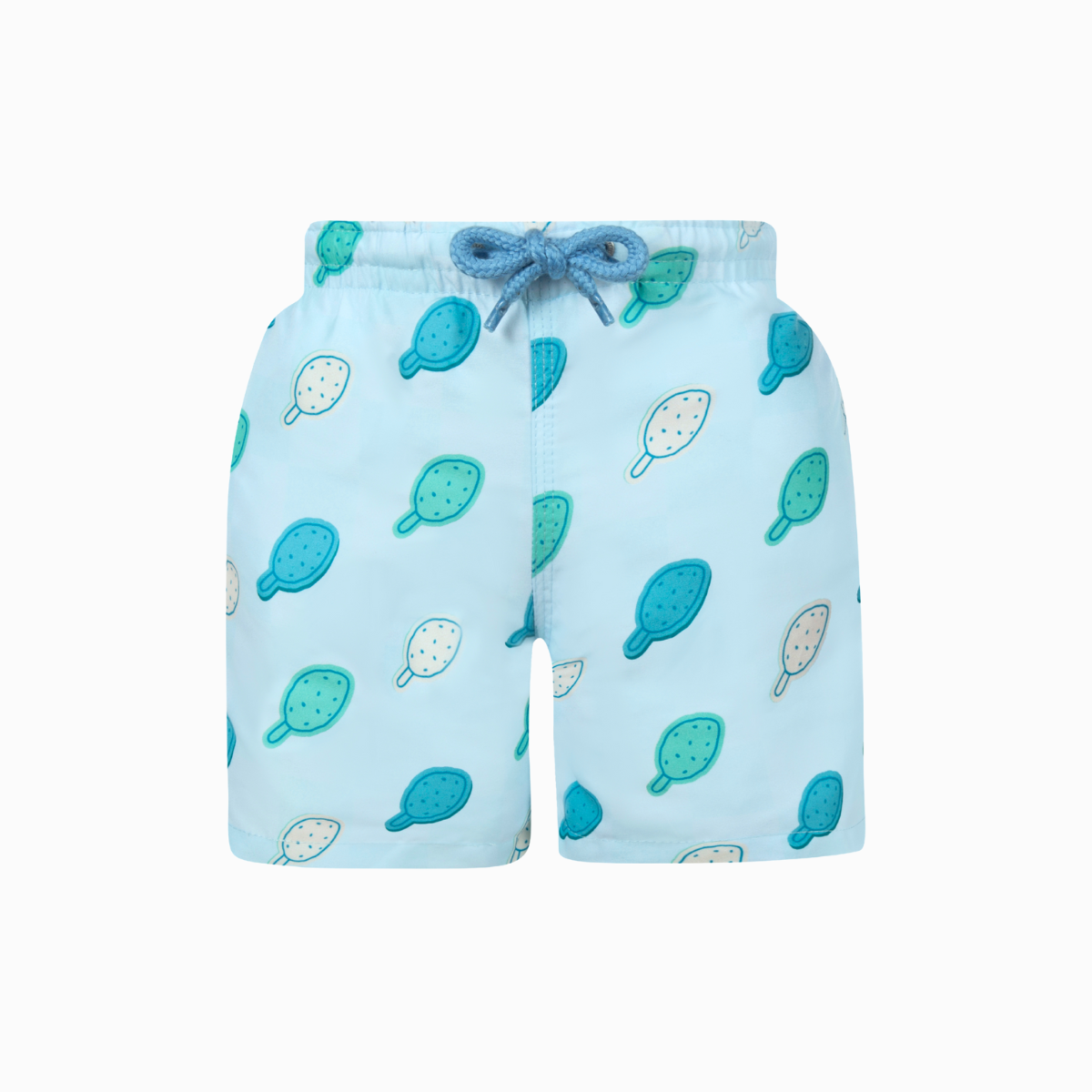 Kids Swim Shorts | Checkerboard Lolly Blue