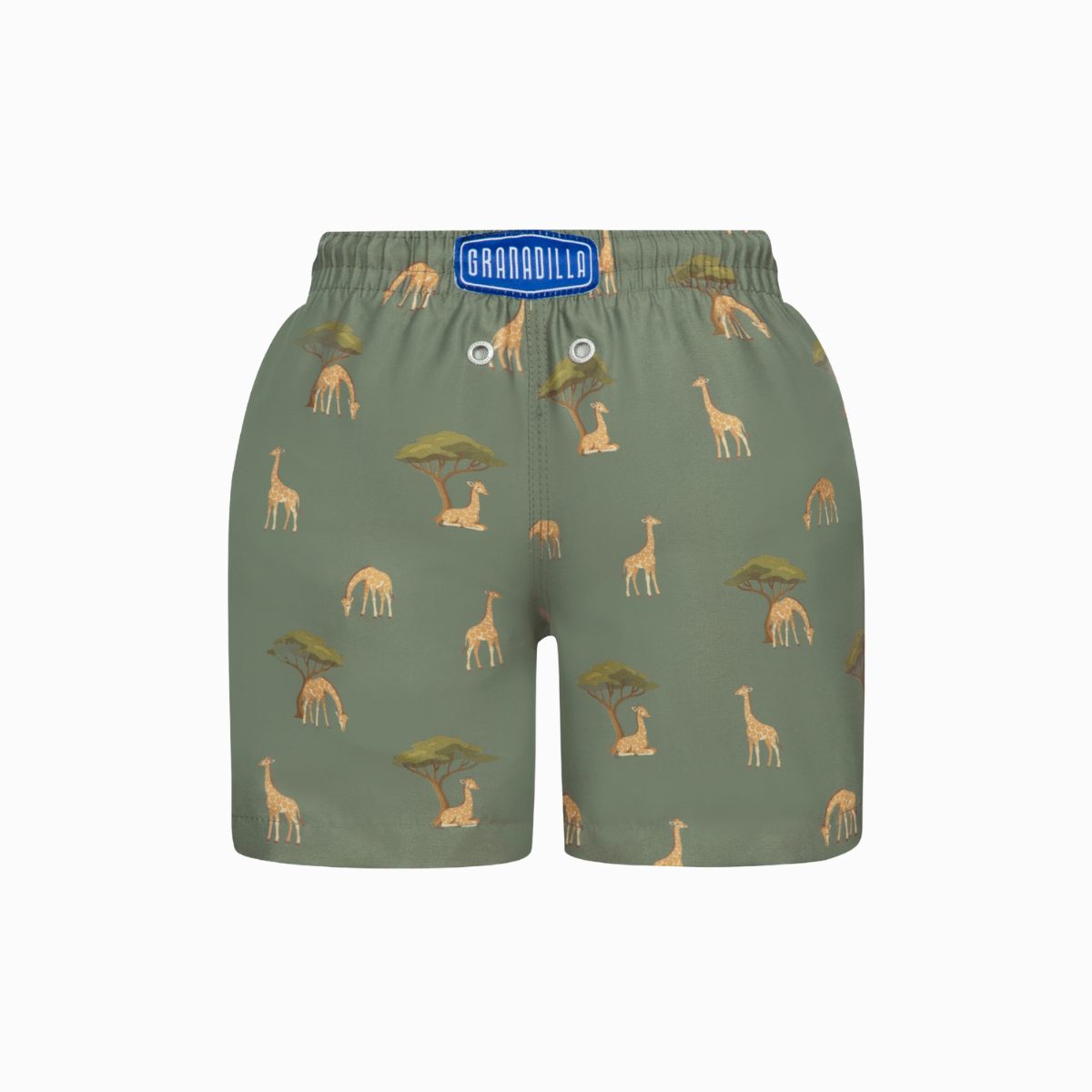 Kids Swim Shorts | Giraffe Green