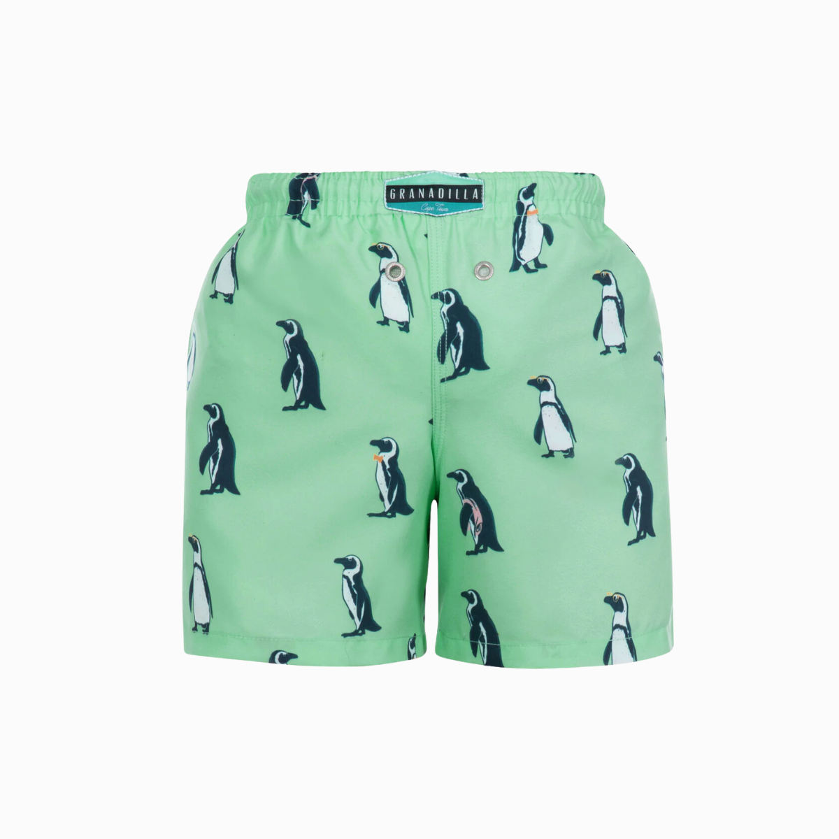 Kids Swim Shorts | Penguins Mint
