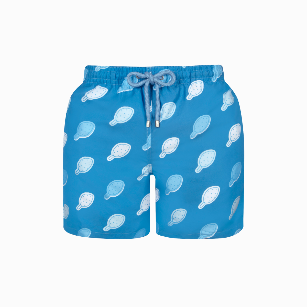Mid Length Swim Short | Lolly Stickers Blue