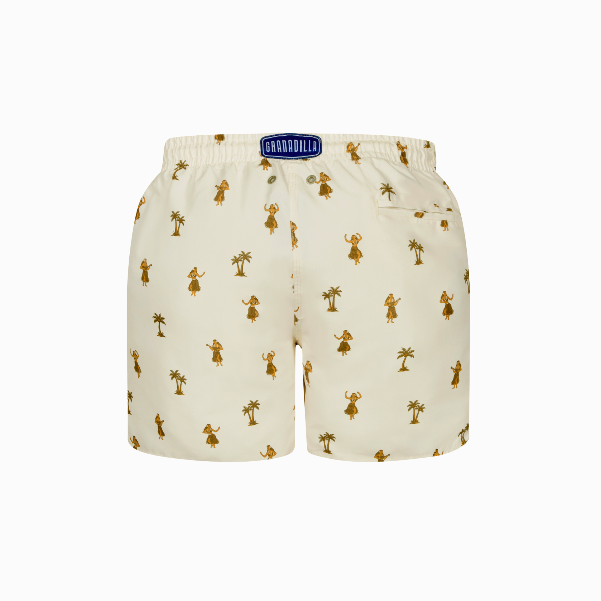 MID-LENGTH SWIM SHORTS | HULA / CREAM