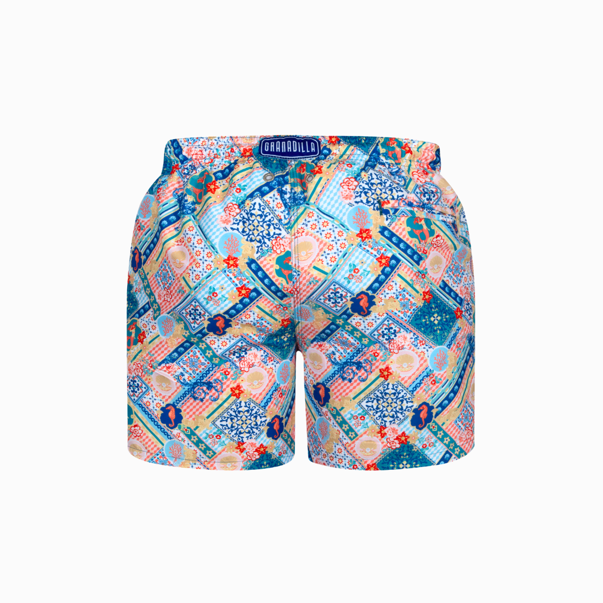 MID-LENGTH SWIM SHORTS | MERMAID MOSAIC / MULTI